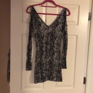 Guess snakeskin print dress